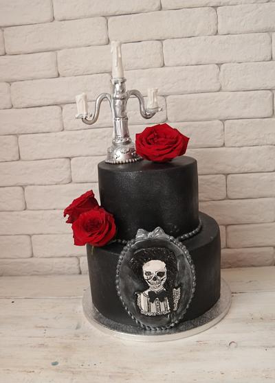 Black Halloween Cake - Cake by Martina Encheva