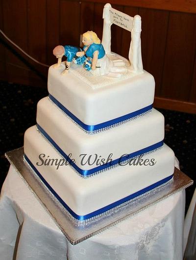 3 tier Square wedding cake - Cake by Stef and Carla (Simple Wish Cakes)