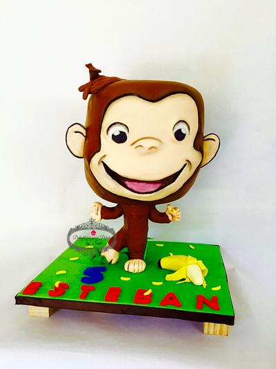 Curious George bobblehead Cake - Cake by Delight for your Palate by Suri