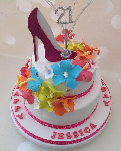 21st Stiletto Shoe cake  - Cake by Yvonne Beesley