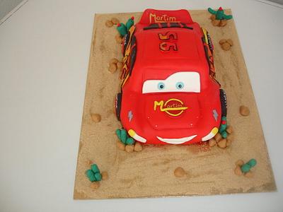 Lightning McQueen 3 - Cake by Vera Santos
