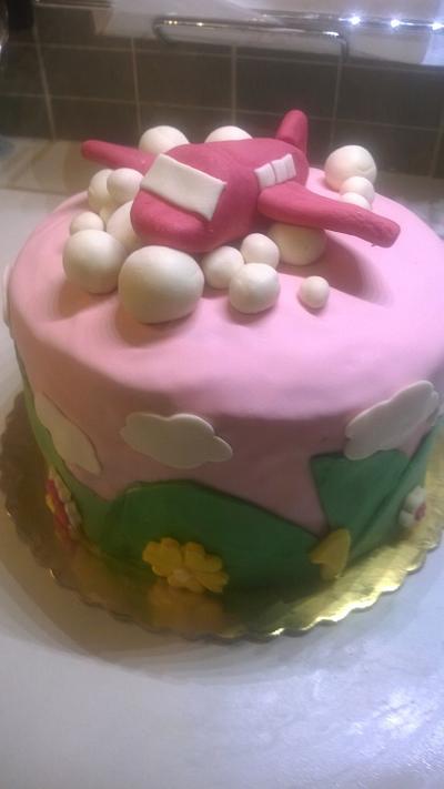 airplane birthday cake for girls - Cake by evisdreamcakes