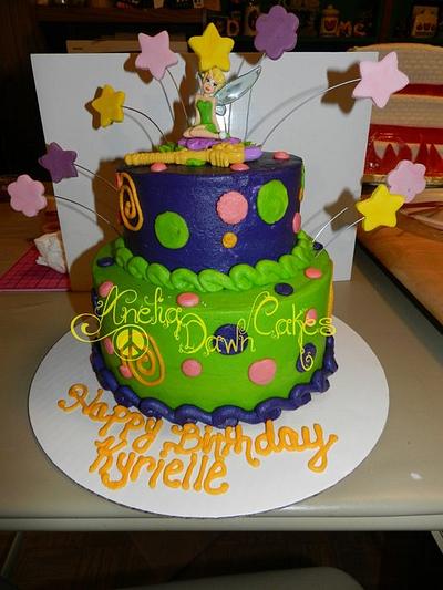 Tinkerbell Two Tier - Cake by AneliaDawnCakes