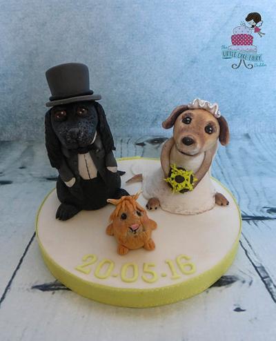 Doggy Wedding Day - Cake by Little Cake Fairy Dublin