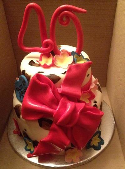 Lovely 40 years old cake - Cake by Phantasy Cakes