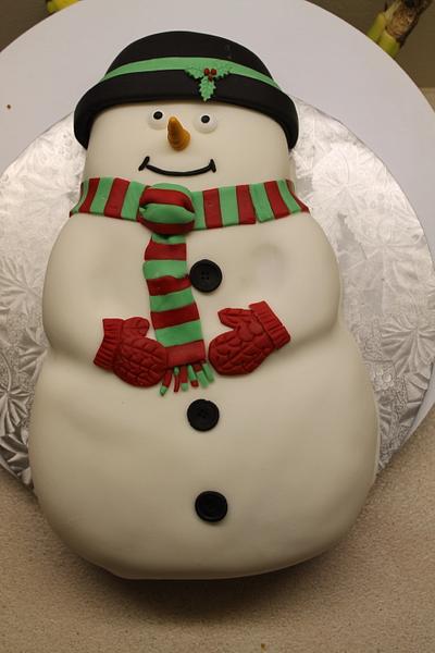 snowman cake - Cake by The Little Cake Company