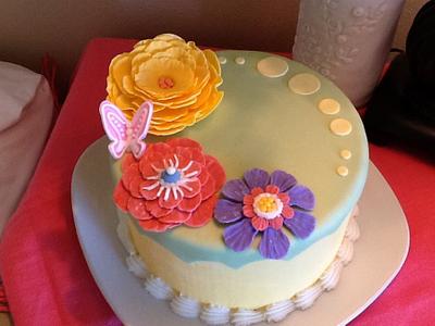Flower cake - Cake by Mikan75