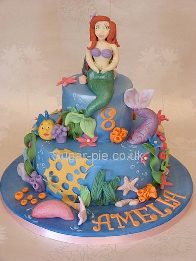 Aerial mermaid cake - Cake by Sugar-pie
