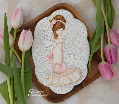 Cracked Glaze Fashion Bride 👰💐🎊 - Cake by Bobbie