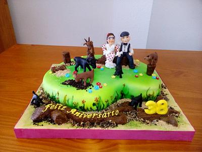 38Th Anniversary cake - Cake by Camelia