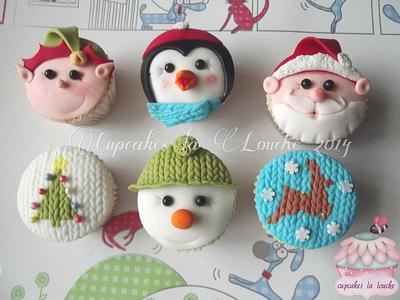 My 2014 Christmas cupcake designs - Cake by Cupcakes la louche wedding & novelty cakes