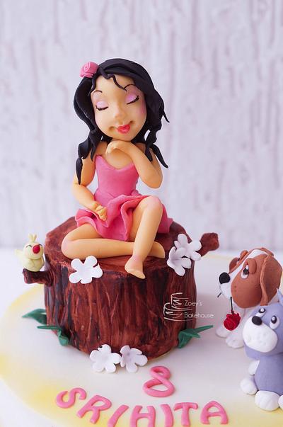 Pretty girl and her pets - Cake by Zoeys Bakehouse