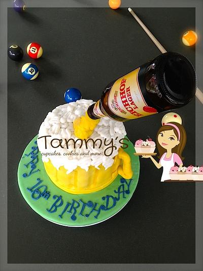 16th Birthday Floating Beer Bottle - Cake by Tammys  Cupcakes