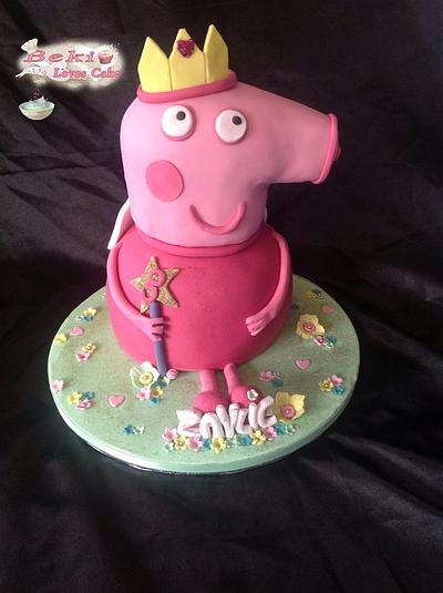 Fairy princess peppa pig - Cake by Bekilovescake