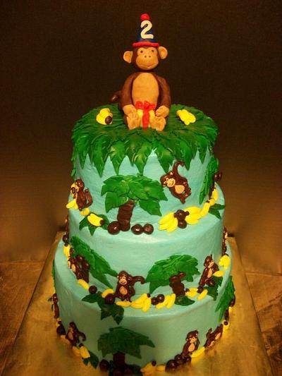 Monkey Cake - Cake by Tracy's Custom Cakery LLC