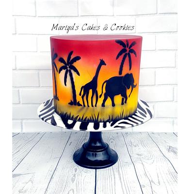 African Savannah - Cake by Mariya's Cakes & Art - Chef Mariya Ozturk