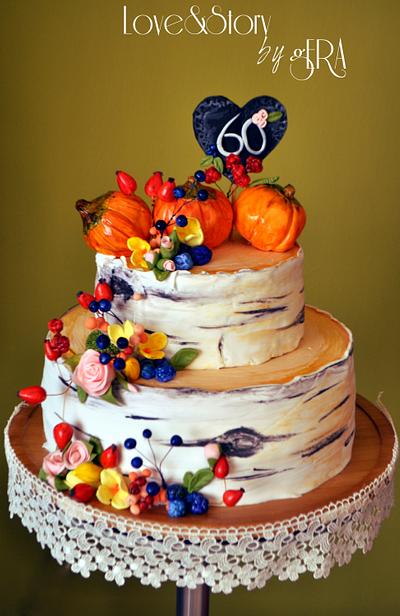 Autumn Birthday Cake - Cake by Gera