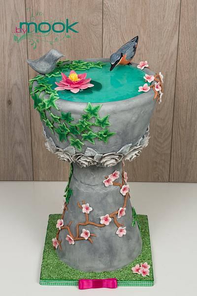 Bird Bath Cake - Cake by Annah