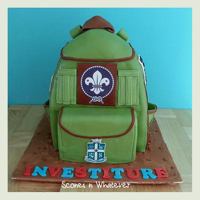 Scout Backpack Cake - Cake by Kim Teo of Scones n Whatever