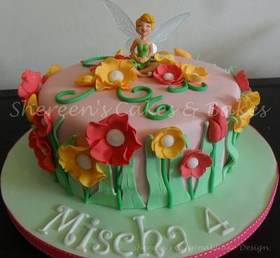 Tinkerbell & Flowers - Cake by Shereen