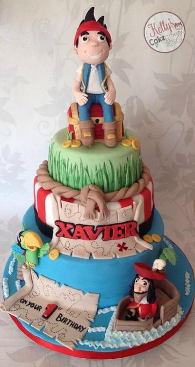 Jake and the Neverland Pirates - Cake by Kelly Hallett