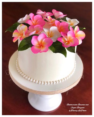 ~ Tropical Plumeria Wreath Cake ~ - Cake by Tammy LaPenta