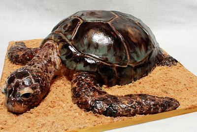Sea Turtle  - Cake by Estrele Cakes 