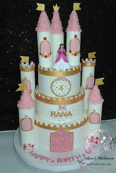 princess castle cake - Cake by Zahraa Fayyad