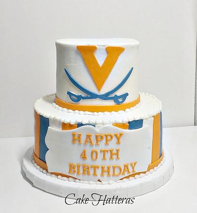 UVA 40th - Cake by Donna Tokazowski- Cake Hatteras, Martinsburg WV