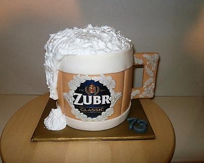 Torta beer cup. - Cake by Jannette