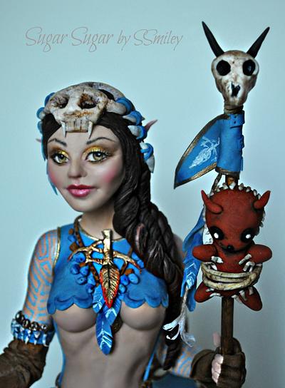 Dryad - Sweet Blizzard Collaboration - Cake by Sandra Smiley