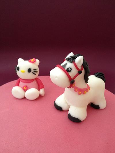 Hello Kitty and horse cake - Cake by Dasa