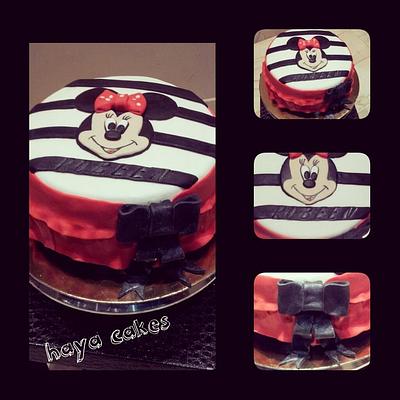 minnie mouse cake - Cake by haya