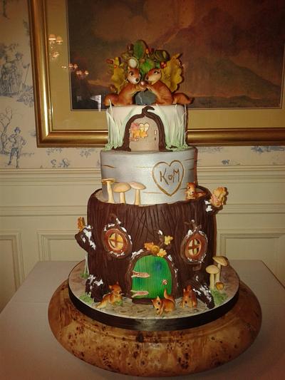 woodland wedding cake - Cake by milkmade