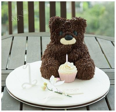 Teddy Bear cake - Cake by Katy Davies