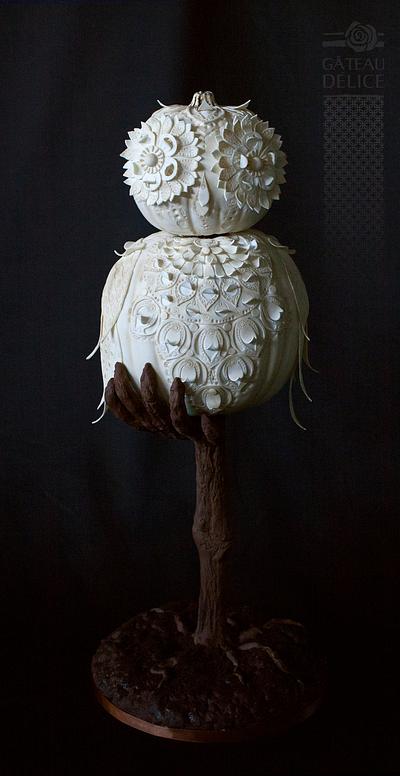 Owl pumpkin !! - Cake by Marie-Josée 