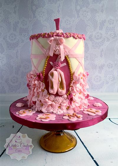 First Ballerina  - Cake by Sabrina - White's Custom Cakes 