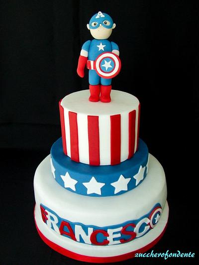 Captain America birthday cake - Cake by zuccherofondente