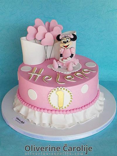 Minnie Mouse Cake  - Cake by Oliverine Čarolije 