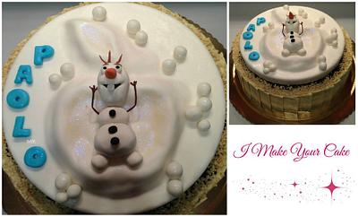 Olaf 2 - Cake by Sonia Parente