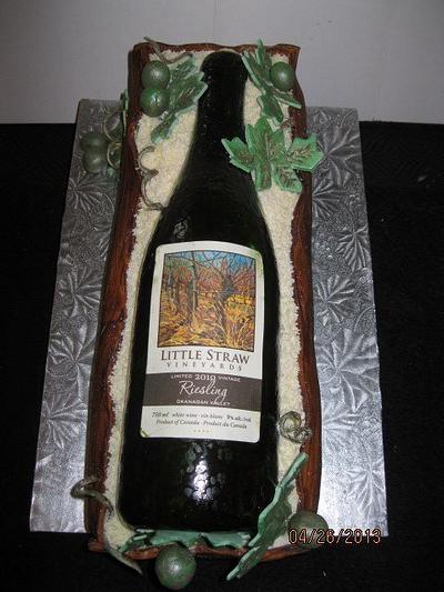 Wine Bottle Cake - Cake by Shawn