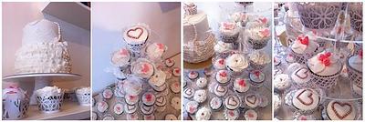 wedding cake with cupcakes - Cake by SWEET architect