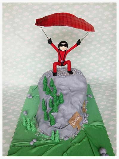 paraglider cake - Cake by Hokus Pokus Cakes- Patrycja Cichowlas