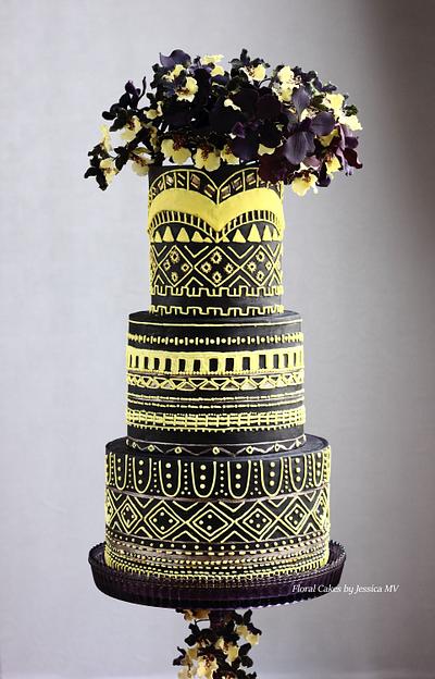 ORCHID LOVE FALL WEDDING CAKE - Cake by Jessica MV