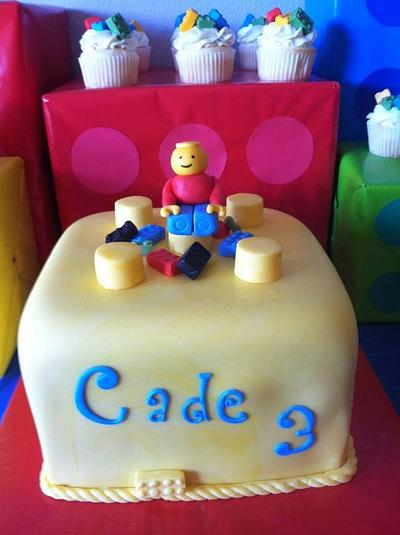 Lego cake - Cake by Karen Seeley