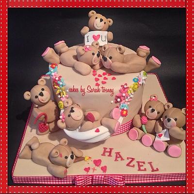 Bear love  - Cake by sarahtosney