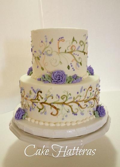 Mountain Flowers - Cake by Donna Tokazowski- Cake Hatteras, Martinsburg WV