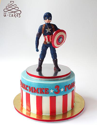 Captain America - Cake by Olga Ugay
