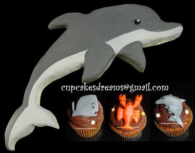 DOLPHIN & FRIENDS - Cake by Ana Remígio - CUPCAKES & DREAMS Portugal