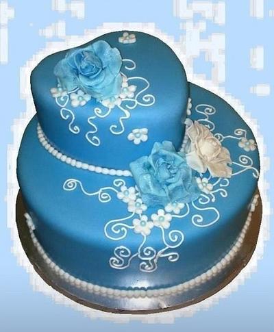 Baby Blue - Cake by Pink Daisy Cakes